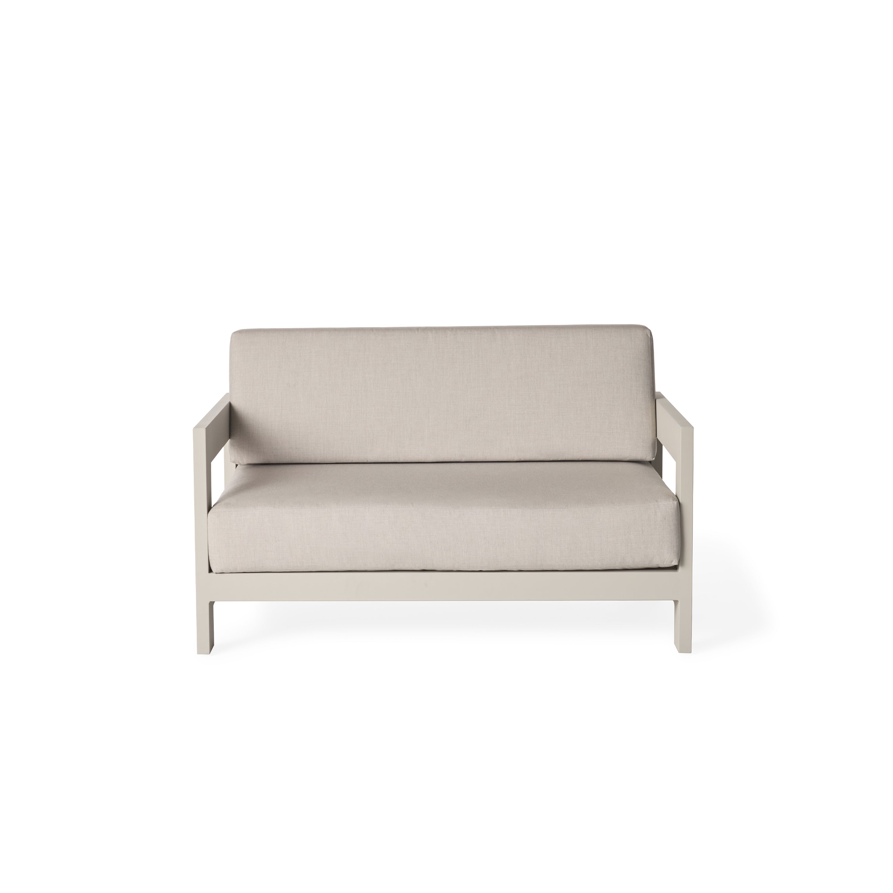 Tiburon Loveseat in Dune Aluminum