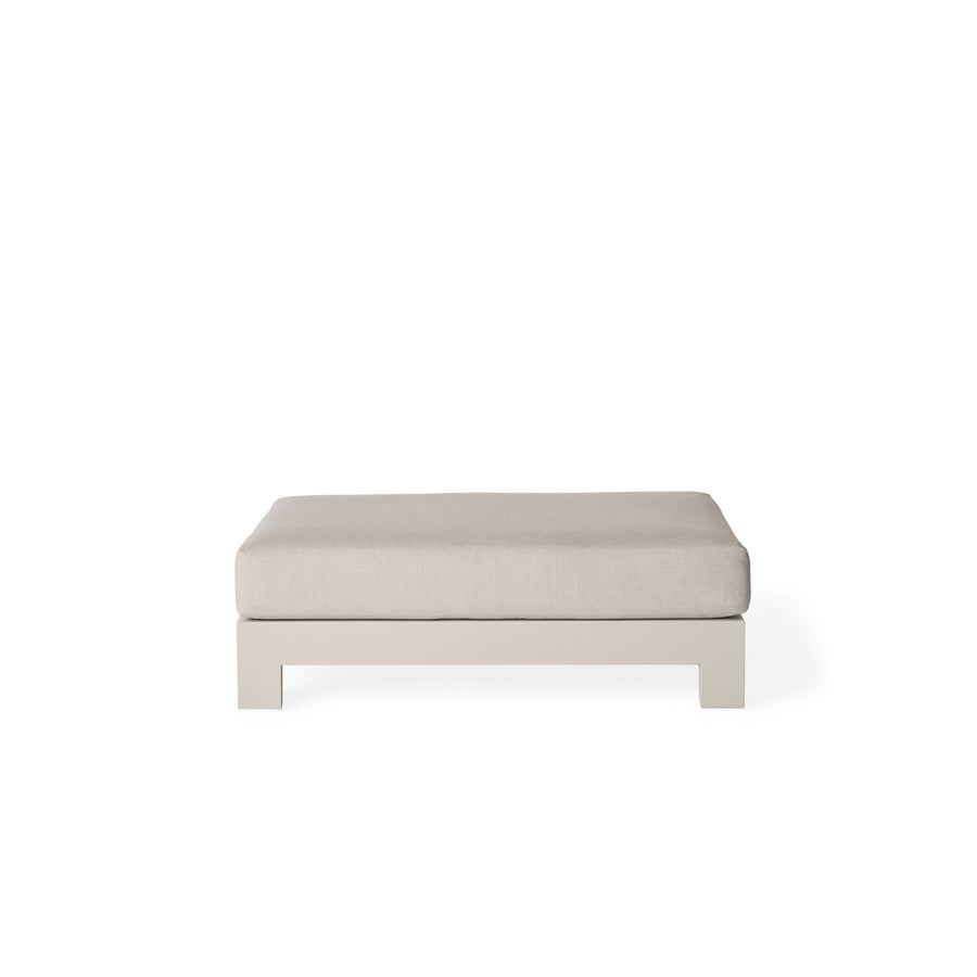 Tiburon Ottoman in Dune Aluminum