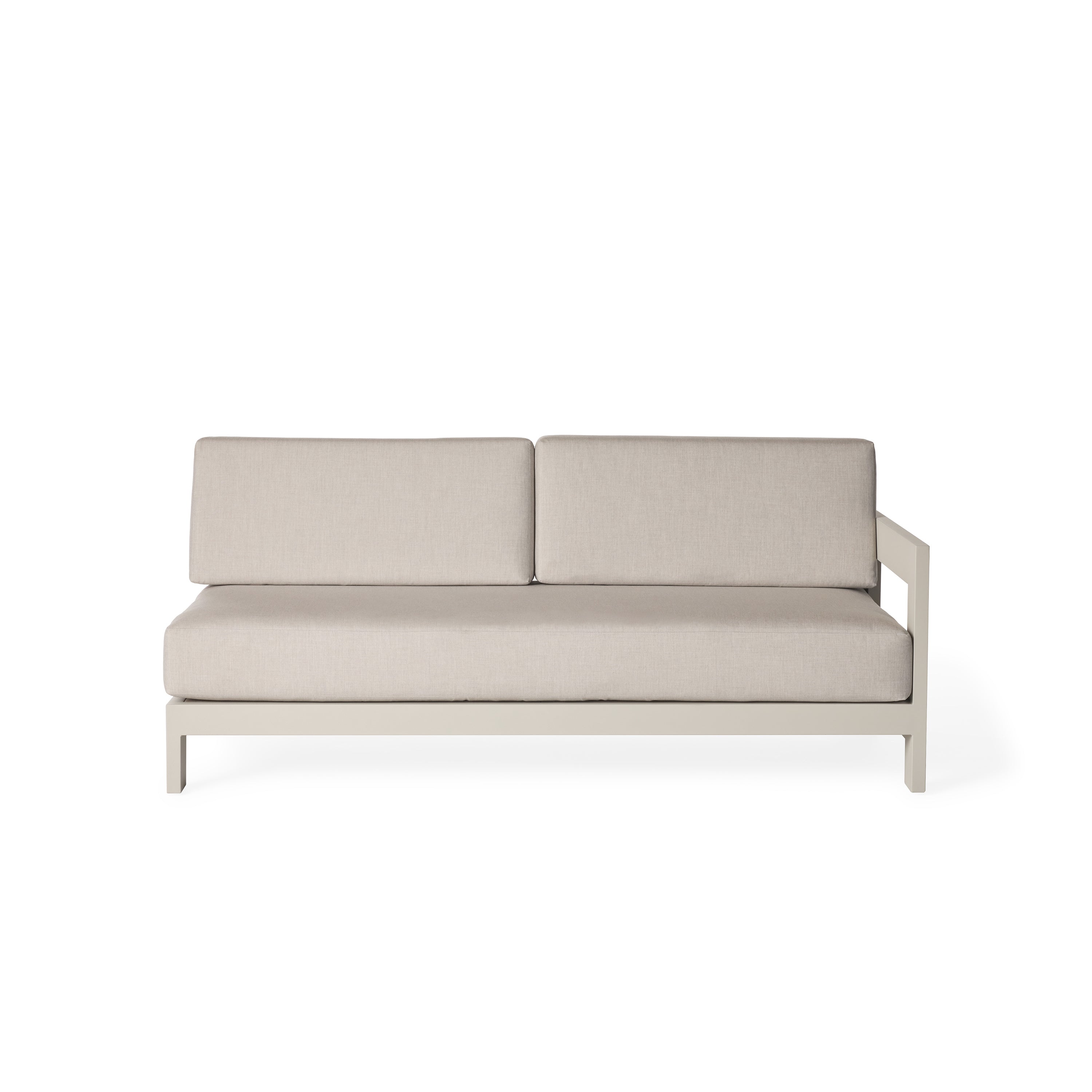 Tiburon Sectional Left Arm in Dune Aluminum