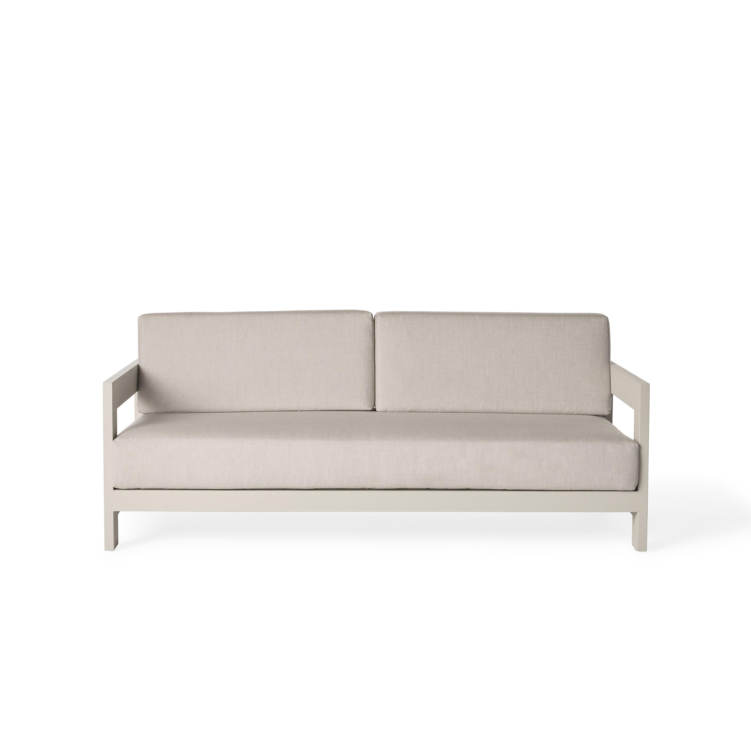 Tiburon Sofa in Dune Aluminum