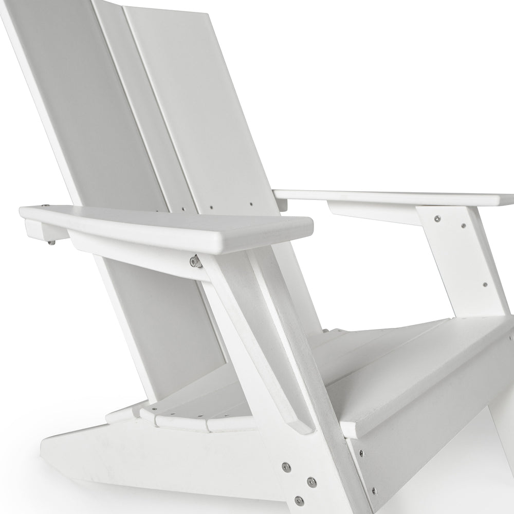 Woodside Adirondack in White Composite Terra Outdoor Living