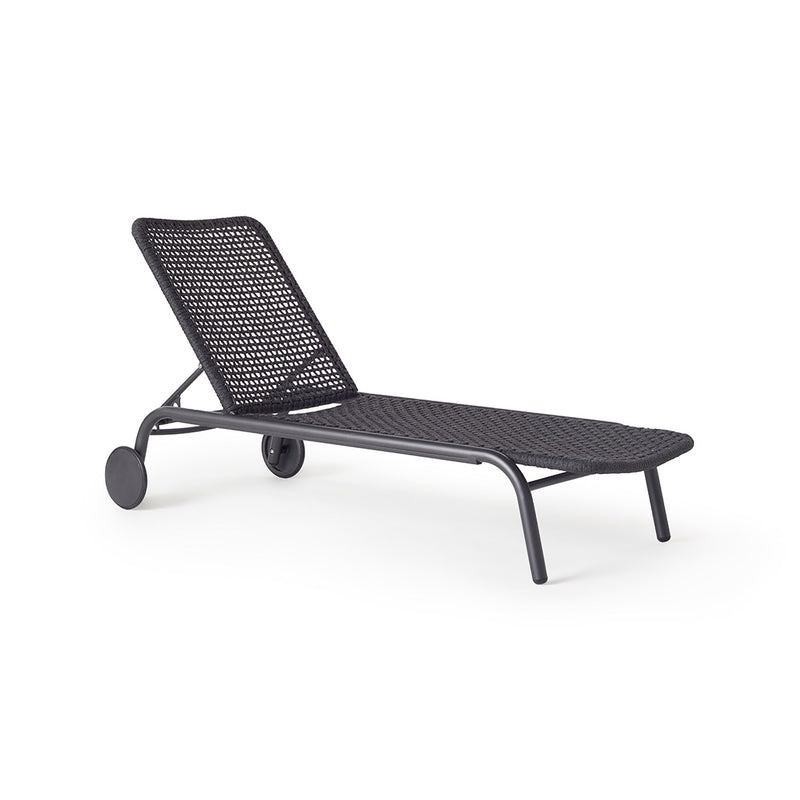 Presidio Chaise Lounge in Charcoal