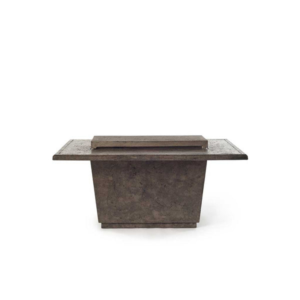 Contempo and Cosmopolitan Rectangular Fire Table Lid in Dark Basalt