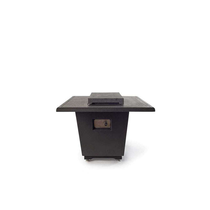 Contempo and Indio Rectangular Fire Table Lid in Black Lava
