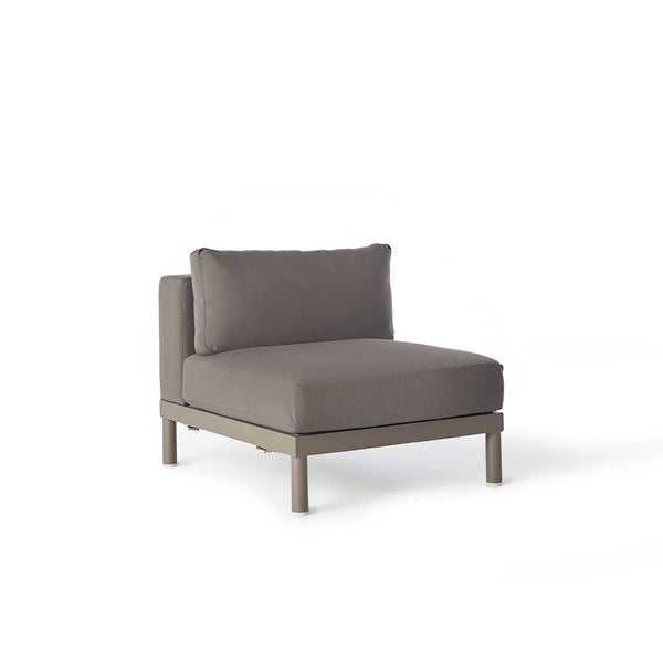 Ojai Sectional Armless Chair in Quartz Grey