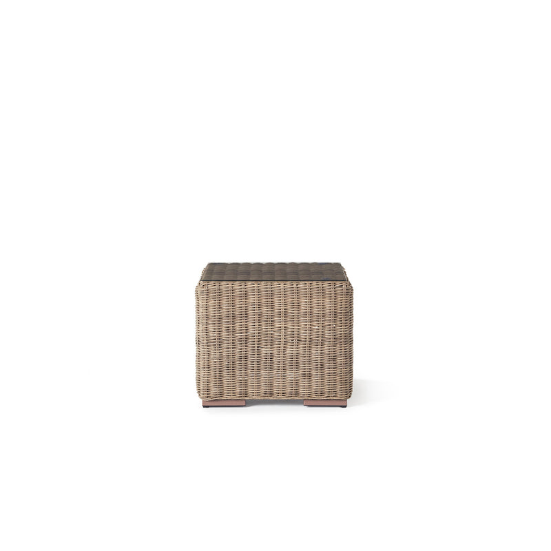 Sausalito Side Table in Natural Wicker