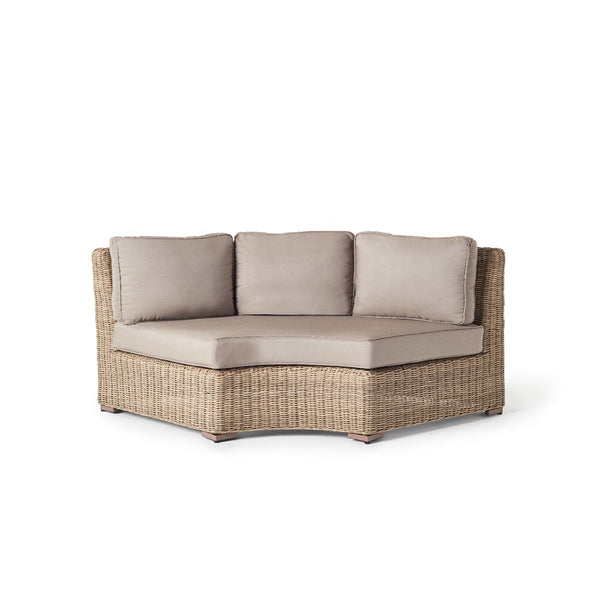 Sausalito Sectional Rounded Corner Loveseat in Natural