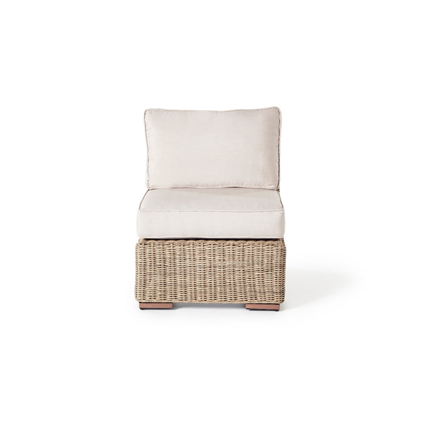 Sausalito Sectional Armless Chair in Natural Wicker