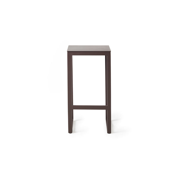 Belvedere Bar Stool in Coffee Aluminum