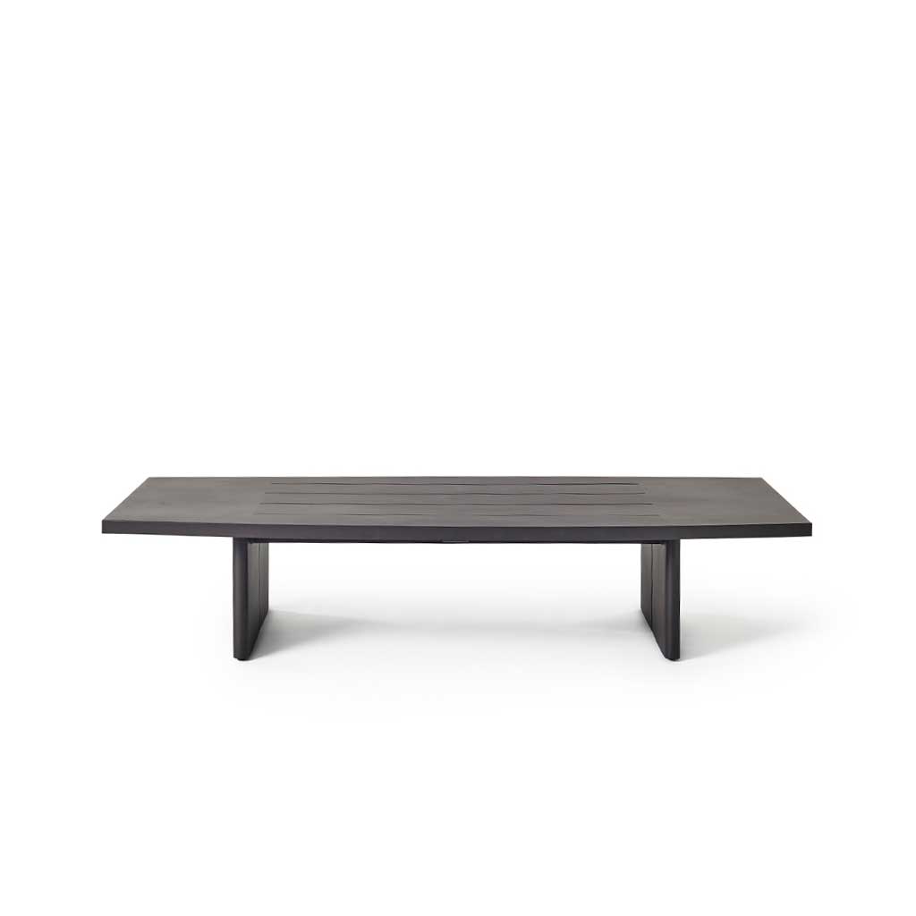 Cavallo 66" Coffee Table in Charcoal Aluminum