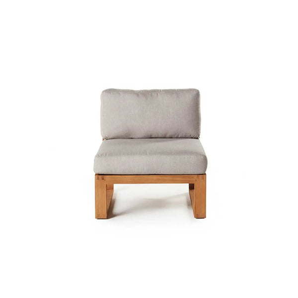 Belvedere Sectional Armless Chair in Teak