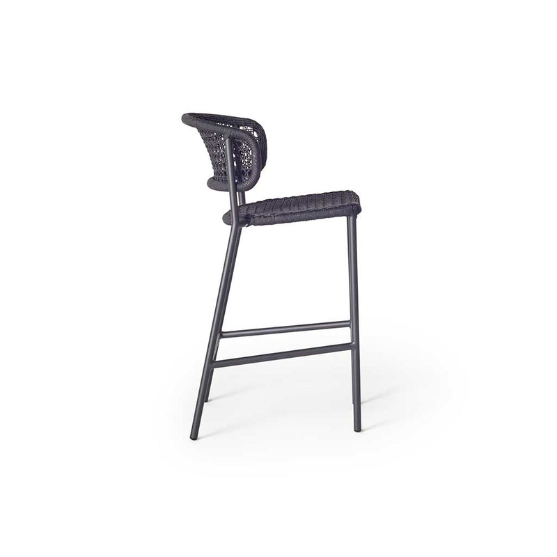 Mariposa Bar Chair with Charcoal Rope