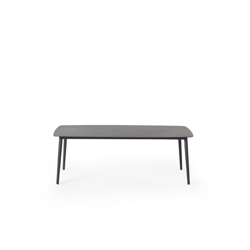 Olema Coffee Table in Charcoal Aluminum