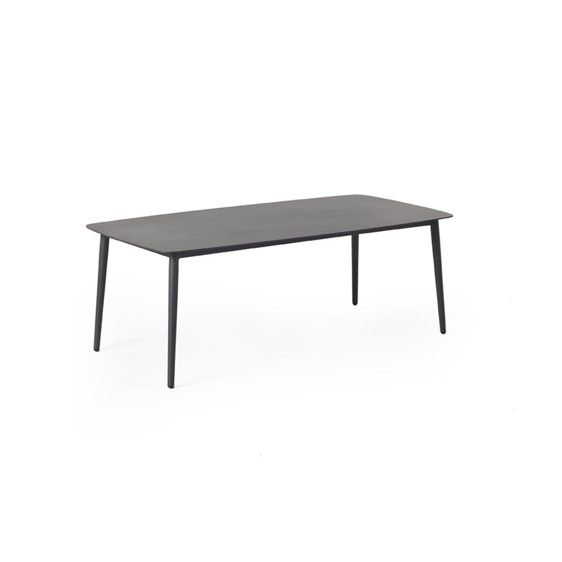 Olema Coffee Table in Charcoal Aluminum