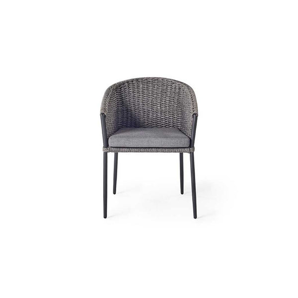 Fortuna Dining Armchair in Charcoal All-Weather Rope