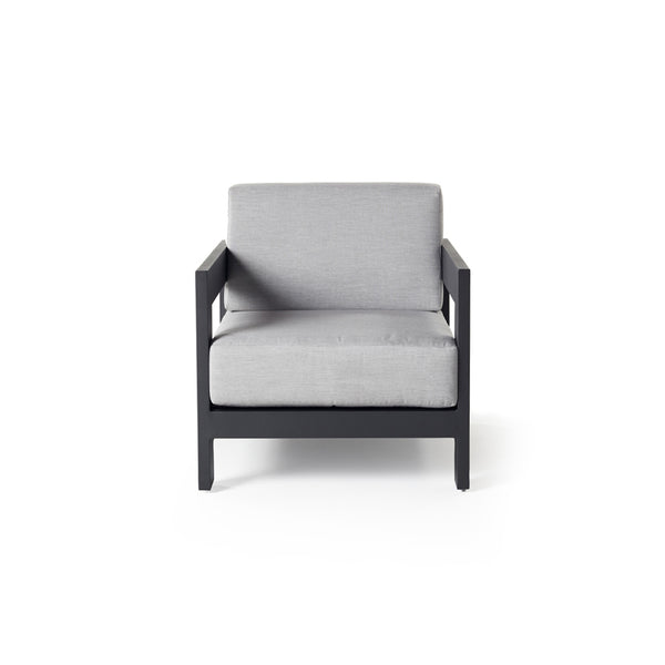 Tiburon Lounge Chair in Charcoal Aluminum