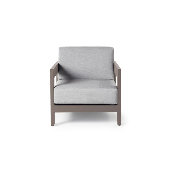 Tiburon Lounge Chair in Quartz Grey Aluminum