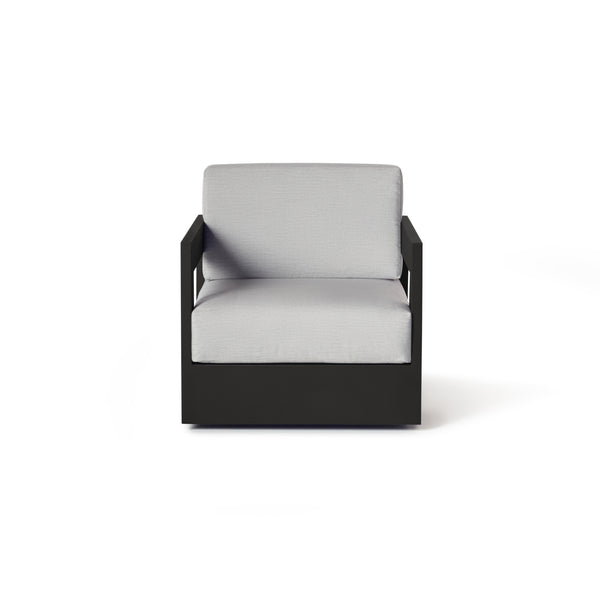 Tiburon Swivel Lounge Chair in Charcoal