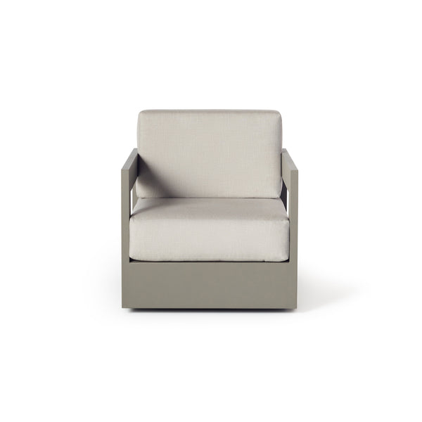 Tiburon Swivel Lounge Chair in Quartz Grey