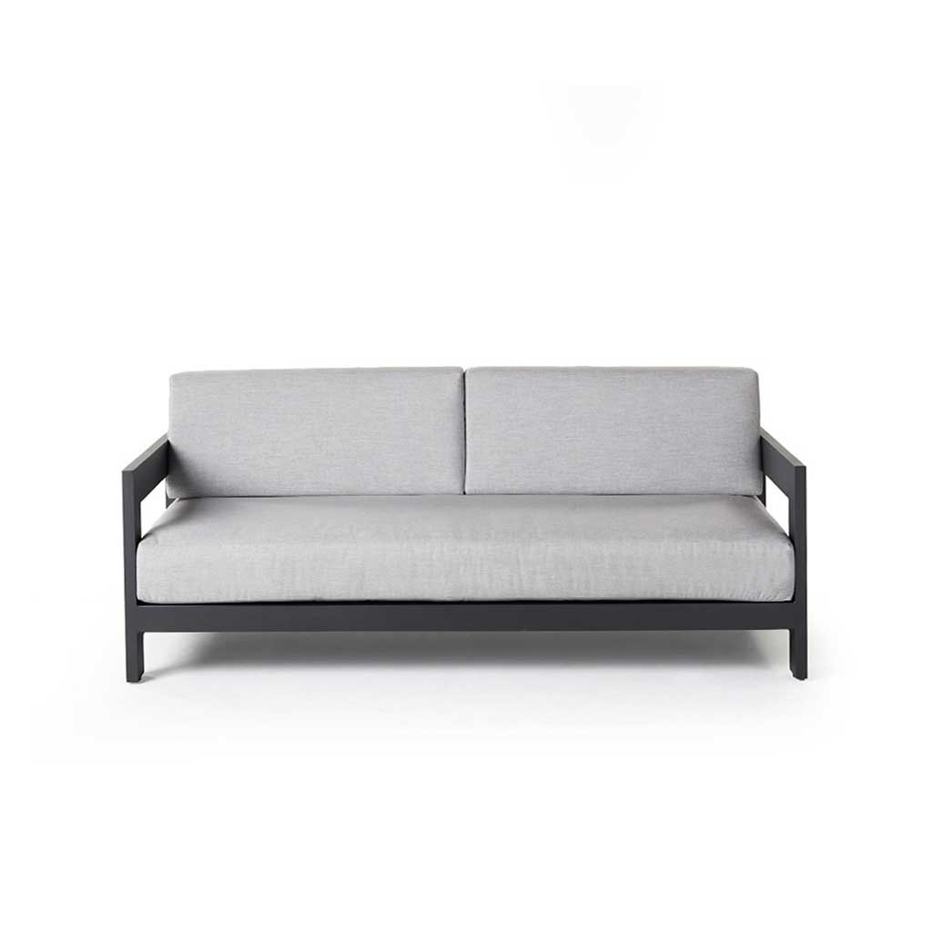 Tiburon Sofa in Charcoal Aluminum