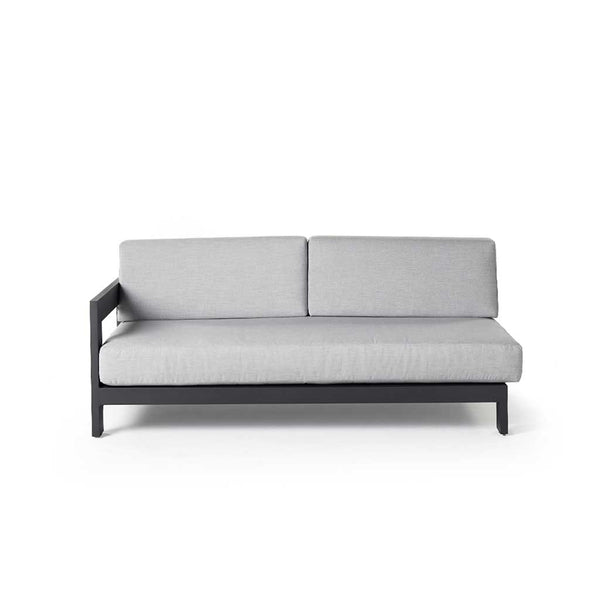 Tiburon Sectional Right Arm in Charcoal Aluminum