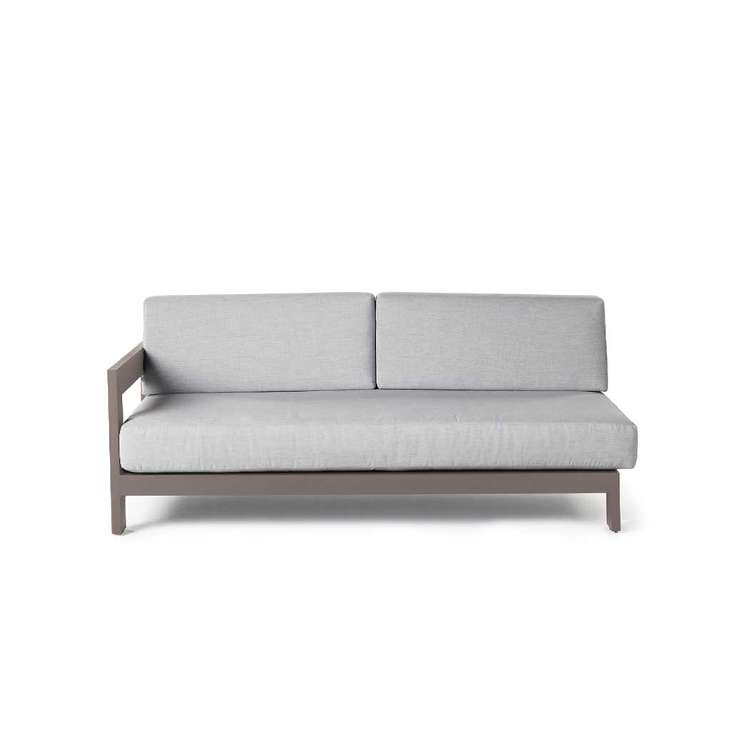 Tiburon Sectional Right Arm in Quartz Grey Aluminum