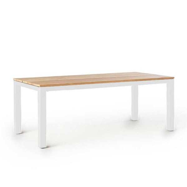 Merced 83"-122" Extension Dining Table in White