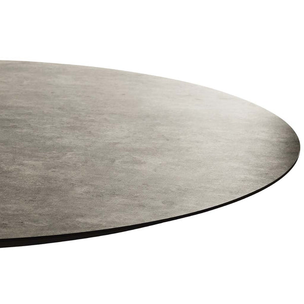 Bodega 43" Round Dining Table in Charcoal