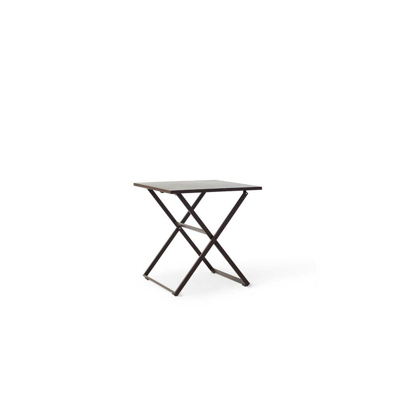 Bistro Folding Dining Table in Coffee Aluminum