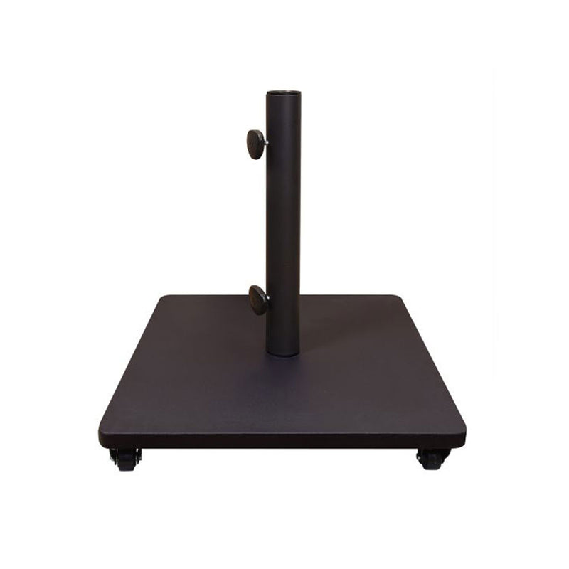 Steel Umbrella Base (120LBS) w/ Casters - Black