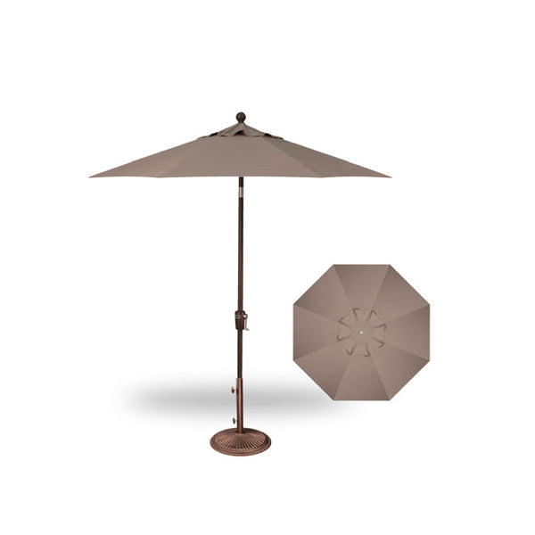 Push Button Tilt 7.5' Market Umbrella - Bronze Frame