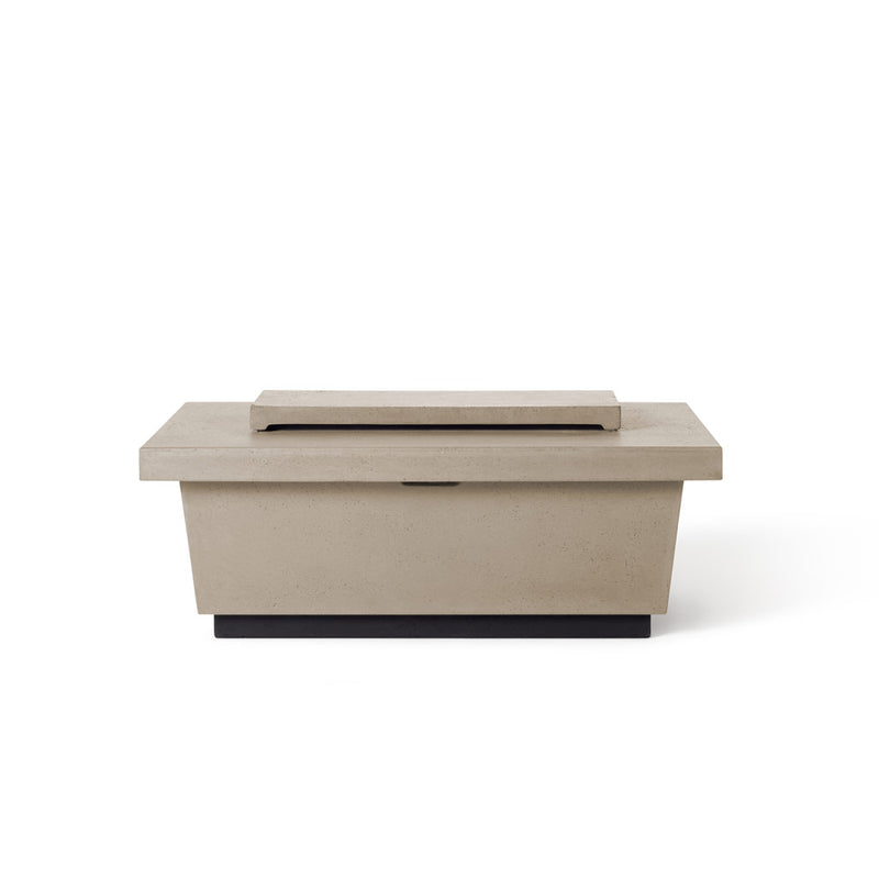 Contempo and Indio Rectangular Fire Table Lid in Smoke
