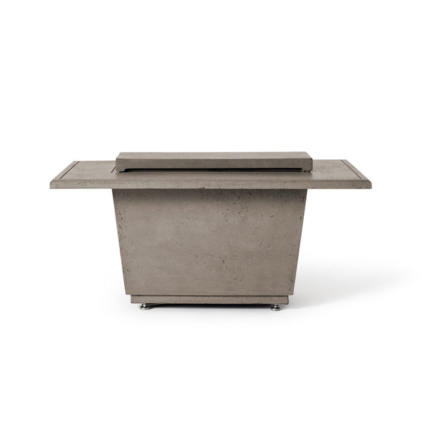 Contempo and Indio Rectangular Fire Table Lid in Light Basalt