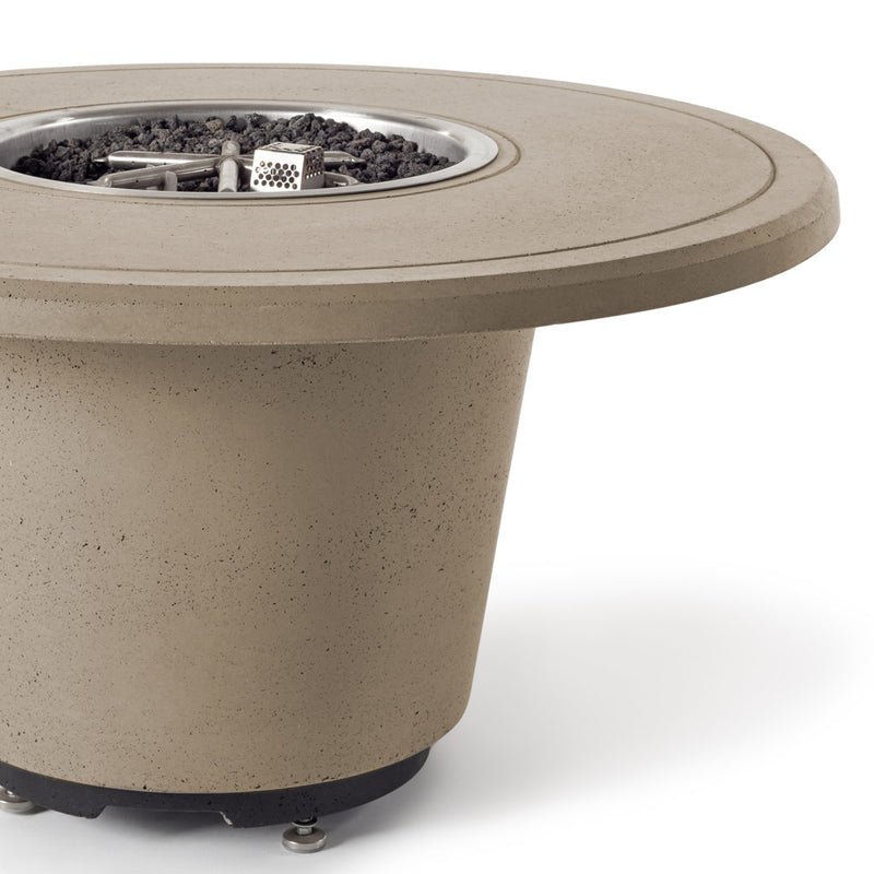 Indio Round Fire Table in Smoke