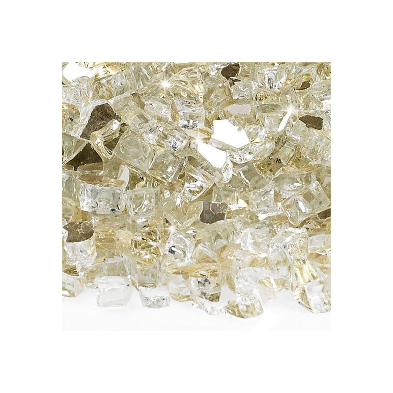 1/4" Gold Reflective Fire Glass (10 lbs)