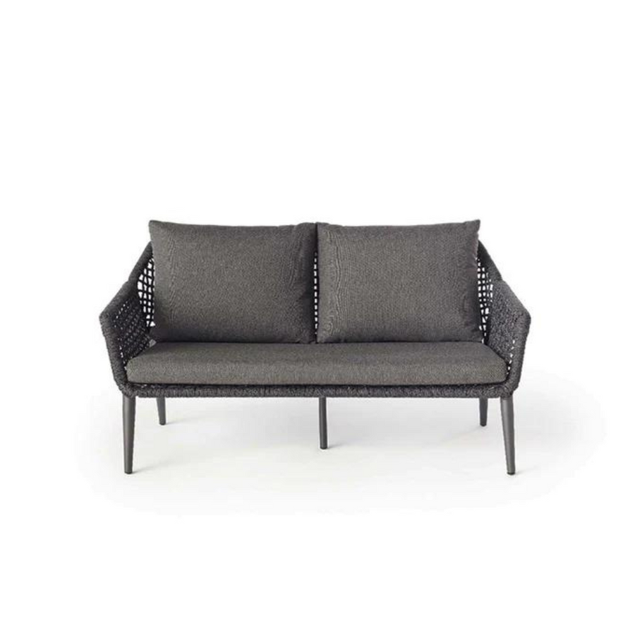 Montecito Loveseat in Charcoal Aluminum