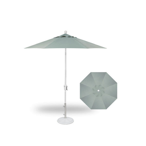 Push Button Tilt 7.5' Market Umbrella - White Frame